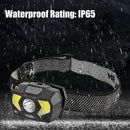 Portable LED Head Lamp USB Rechargeable Outdoor Camp Fishing Flashlight (A) A