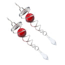 Spiral Twisters Wind Spinner with Crystal Ball, Set of 2