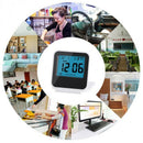 Alarm Clock Portable Foldable Tabletop Travel Digital Alarm Clock With Temp