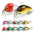 10Pcs Fishing Lures Crankbait Wobble Lot Minnow Fish Bass Tackle 10 Hooks Baits
