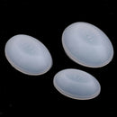 3 Pieces Silicone Oval Shape Dome Cabochon Molds Jewelry Making DIY Pendants