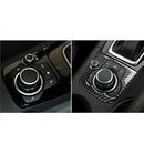 Carbon Fiber Dashboard Gear Box Shift Frame Trim Cover for Mazda 3 Axela 20