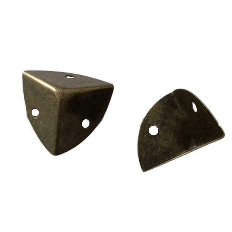 1PCS Metal Box Corner Protectors Edge Guard Protector 26x26x26mm Bronze Ton C0V6