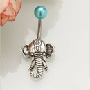 New Elephant Navel Belly Button Rings Steel Belly Bars Piercing Body Jewe JR