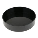 Set of 2 Japanese Flower Vases Round Plastic Flowerpot Black 23cm &