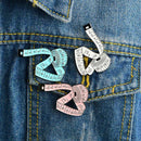 Women Bohemian Measuring Tape Sizing Tool Brooch Badge Collar Pins Lovely B J5N9