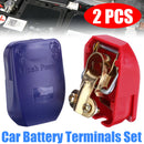 1 Pair 12V Quick Release Battery Terminals Clamps Clip for Car Caravan Boat Set