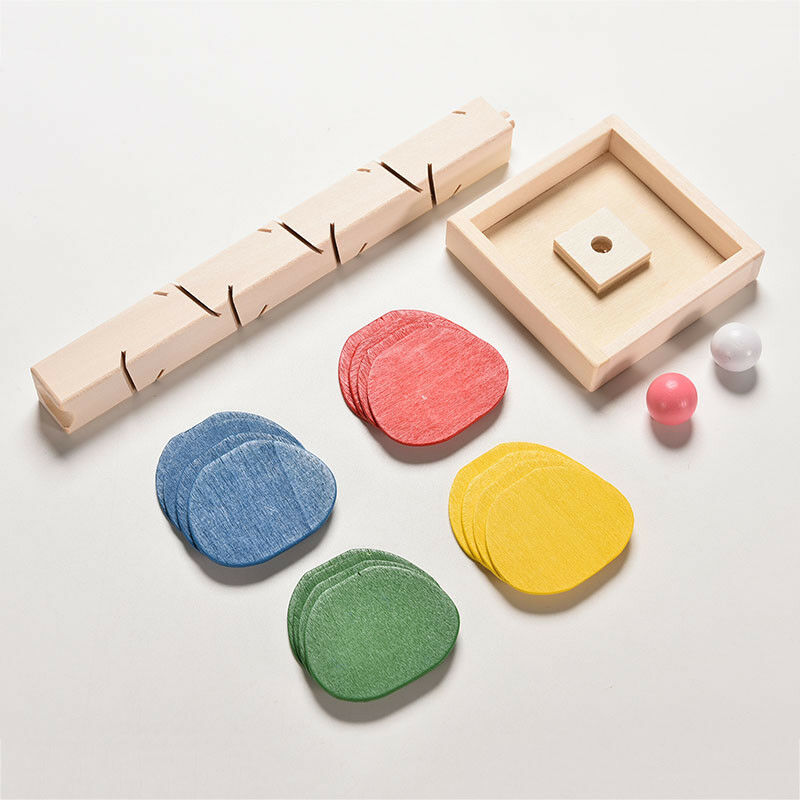 Wooden Tree Ball Run`Track Play Game Supplies Kids Intelligence Educational  Ew