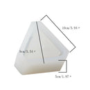 White Triangle Flower Pot Silicone Cake Pizza Jelly Mould Handmade Home Decor