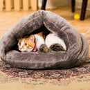 Warm Pet Winter House Dogs Cats Puppy Cave Bed Cushion Mat Sleep Bag Grey