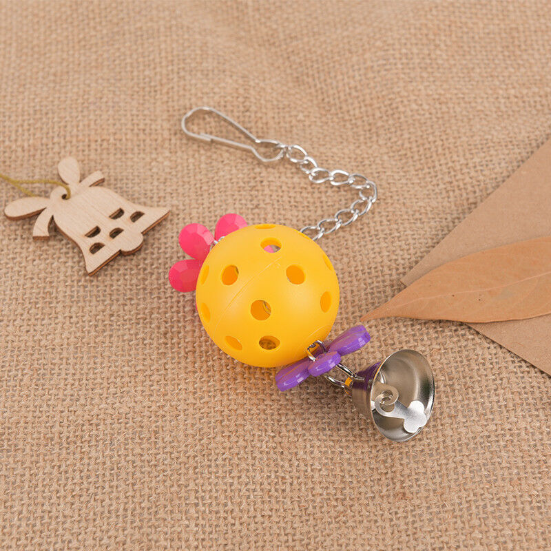 Pet parrot bird bites climb chew toys bell swing cage hanging cockatiel parakeet