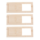 3 Pieces  Cedar Sauna Louvre Air Vent Grille, Natural Wood, 33cm