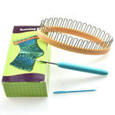 Sock Yarn Knitting Loom Weaving Tool Kit Diy Craft Wooden Leg Stockings Wea G3A3