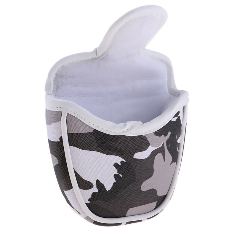 Waterproof PU Golf Club Cover Mallet Putter Headcovers Accessory Head Protector