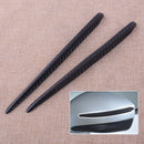 2pc Auto Car Carbon Fiber Anti-scratch Strip Bumper Body Corner Mirror Protector