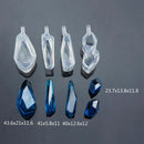 4 Pieces Assorted Shape Cabochon Silicone Earring Necklace Pendant Mold for