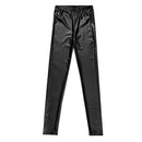 Faux Leather Leggings Sexy Women Leggins Thin Black Leggings Stretchy Leggi W9M5
