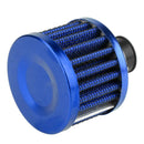12mm Car Motor Cold Air Intake Filter Turbo Vent Crankcase Breather(Blue)
