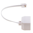 4 Pin RJ11 Jack 2 Way Outlet Telephone Line Socket Splitter Plug Adapter 6P4C