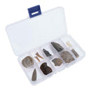 10pcs Rock Mineral Stone Amber Fossils Collection Education Science Specimen