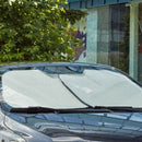 Windshield Sun Shade 2-Piece Foldable Car Front Window Sunshade Auto Sun Bl