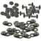 40 Pair Carabiner Shoelace Buckles Hooks Non-slip Stopper Rope Clips Clamps