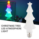 Flashing E27 Christmas Tree Shaped Light Bulb AC 85-265V RGB LED Lamp for H