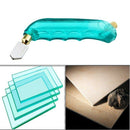 Professional heavy hand grip Oil Feeding Glass Cutter with Extra Replacemen