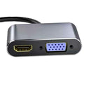 USB Type-C Hub Dock USB 3.0 VGA Adapter PD Charge Splitter for Macbook Pro