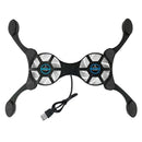 Foldable USB Laptop Cooling Pads with Double Fans Mini Octopus Notebook Cooler