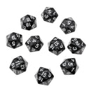 10x Polyhedral D20 Dice Die 22mm Collectible for Dungeons & Dragons Roleplay