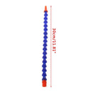 10Pcs Round Nozzle 1/4PT Flexible Oil Coolant Pipe Hose Blue Orange