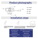 Rotatable USB 2K Webcam with Mic Camera for PC Laptop Computer Studying