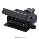 7 PIN ROUND FLAT FEMALE RECTANGLE CARAVAN TRAILER PART BOAT