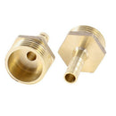 2PCS Brass 6mm Air Gas Pipe Hose Barb 1/2" PT Male Thread Couplings Adapter U1P5