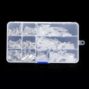 270Pcs Alloy&Rubber Spade Crimp Terminal Connector Insulating Sleeve Kit w/ Case
