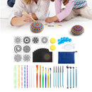 47PCS Mandala Dotting Tools Painting Kit - Rock Dot Paint Stencils Tool Set Art