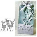 Metal Christmas Deer Cutting Dies New for Scrapbooking DIY Craft Card Making JR