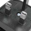 Euro 2 Pin to 3 Pin Converter Plug Adapter Black