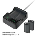 2x Rechargeable Battery Pack + Charger + USB Cable for Xbox One Controller