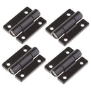 4pcs Boat RV Cabin Hatch Cabinet Torque Hinges 4 Countersunk Holes Black