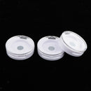 3 Pcs Portable Plastic Round Makeup Eyeshadow Blusher Empty Case for Purse