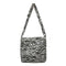 Casual Canvas Shoulder Bag Women Animal Pattern Crossbody Handbag (1 Zebra)