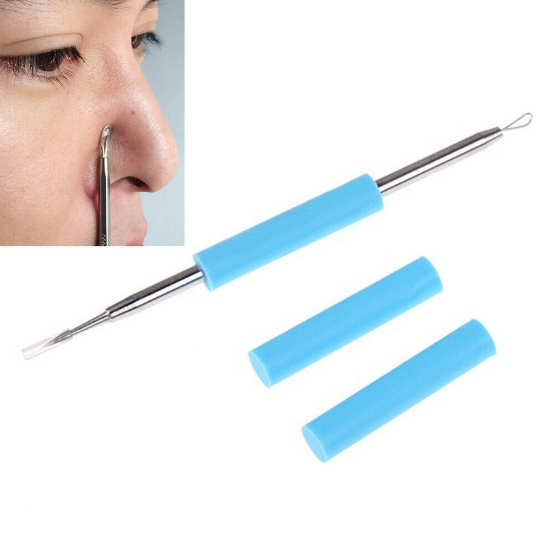 Blackhead Cleaning Skin Care Blemish Face Pimple Tools Blue Acne Remover Needle