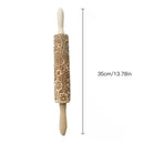 Pattern Printing Rolling Pin Engraving Embossed Biscuit Dough Stick Kneadin