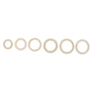 40x Handmade Natural Maple Wooden Teething Rings Wood Baby Teether Rings