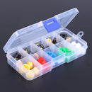 Tactile Push Button Switch Momentary Tact & Cap 12x12x7.3mm Kit Arduin Gw