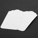 100 Scallop Kraft Paper Wedding Birthday Gift Tags Blank Luggage Label 9X4.