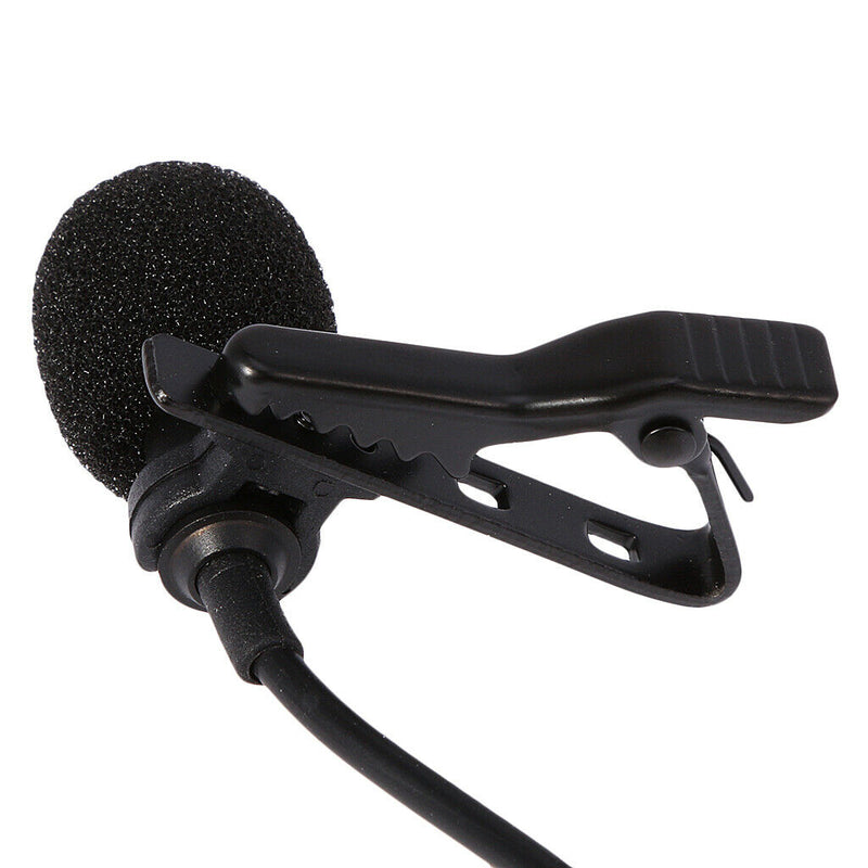 Professional Tie-clip Lavalier Lapel USB Microphone Mic Black For Laptop
