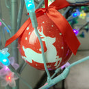 Christmas Tree Pendant Cute Ball Ornaments Home Decor for Xmas (A-9.7cm) A